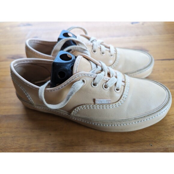 VANS AUTHENTIC LEATHER LOW TOP SNEAKER AMBERLIGHT SIZE WOMEN 7 RARE - Picture 4 of 12